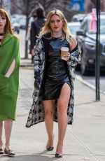 HILARY DUFF on the Set of Younger in New York 04/03/2017