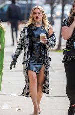 HILARY DUFF on the Set of Younger in New York 04/03/2017