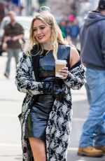 HILARY DUFF on the Set of Younger in New York 04/03/2017