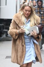 HILARY DUFF on the Set of Younger in New York 04/04/2017
