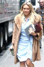 HILARY DUFF on the Set of Younger in New York 04/04/2017