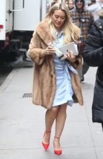 HILARY DUFF on the Set of Younger in New York 04/04/2017