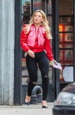 HILARY DUFF on the Set of Younger in New York 04/10/2017