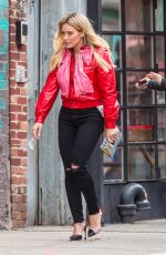 HILARY DUFF on the Set of Younger in New York 04/10/2017