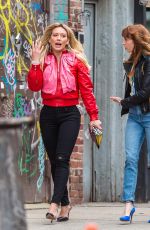 HILARY DUFF on the Set of Younger in New York 04/10/2017