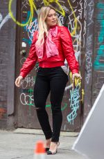 HILARY DUFF on the Set of Younger in New York 04/10/2017