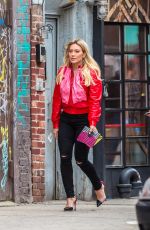 HILARY DUFF on the Set of Younger in New York 04/10/2017