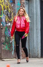 HILARY DUFF on the Set of Younger in New York 04/10/2017