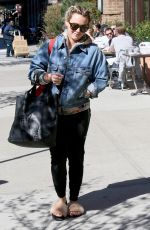 HILARY DUFF Out in New York 04/14/2017