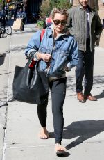 HILARY DUFF Out in New York 04/14/2017