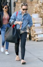 HILARY DUFF Out in New York 04/14/2017