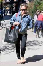 HILARY DUFF Out in New York 04/14/2017