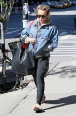 HILARY DUFF Out in New York 04/14/2017