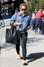 HILARY DUFF Out in New York 04/14/2017