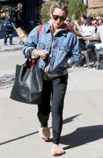 HILARY DUFF Out in New York 04/14/2017