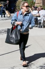 HILARY DUFF Out in New York 04/14/2017