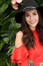 VICTORIA JUSTICE at Popsugar & CFDA Brunch at Coachella 04/15/2017