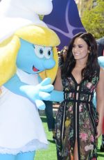 DEMI LOVATO at Smurfs: The Lost Village Premiere in Los Angeles 04/01/2017