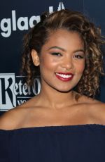JAZ SINCLAIR at 2017 Glaad Media Awards in Los Angeles 04/01/2017