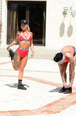 JEMMA LUCY and CHANTELLE CONNELLY on Vacation in Spain 04/13/2017