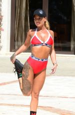 JEMMA LUCY and CHANTELLE CONNELLY on Vacation in Spain 04/13/2017
