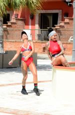 JEMMA LUCY and CHANTELLE CONNELLY on Vacation in Spain 04/13/2017