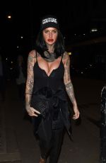 JEMMA LUCY Arrives at San Carlo Restaurant in Manchester 04/21/2017