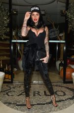 JEMMA LUCY Arrives at San Carlo Restaurant in Manchester 04/21/2017