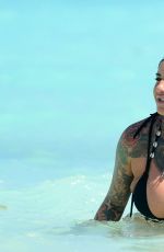 JEMMA LUCY in Bikini at a Beach in Span 04/12/2017 