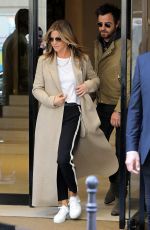 JENNIFER ANISTON and Justin Theroux Leaving Chanel Store in Paris 04/12/2017