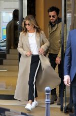 JENNIFER ANISTON and Justin Theroux Leaving Chanel Store in Paris 04/12/2017
