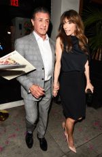 JENNIFER FLAVIN and Sylvester Stallone Leaves Mama Shelters Restaurant in Los Angeles 04/26/2017