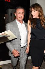 JENNIFER FLAVIN and Sylvester Stallone Leaves Mama Shelters Restaurant in Los Angeles 04/26/2017