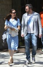 JENNIFER GARNER and Ben Affleck Leaves Church in Pacific Palisades 04/16/2017