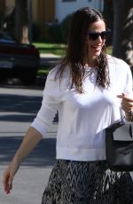 JENNIFER GARNER in Skirt Out in Los Angeles 04/02/2017