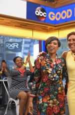 JENNIFER HUDSON on the Set of Good Morning America 04/17/2017