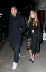 JENNIFER LOPEZ and Alex Rodriguez at Il Mulino in New York 04/02/2017