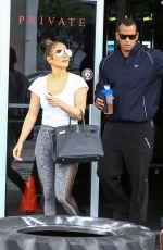 JENNIFER LOPEZ and Alex Rodriguez Leaves a Gym in Miami 04/20/2017