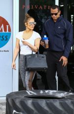JENNIFER LOPEZ and Alex Rodriguez Leaves a Gym in Miami 04/20/2017