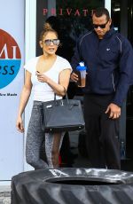 JENNIFER LOPEZ and Alex Rodriguez Leaves a Gym in Miami 04/20/2017