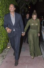 JENNIFER LOPEZ and Alex Rodriguez Out for Dinner in Miami 04/21/2017