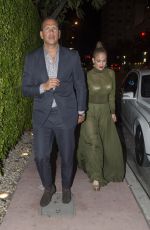 JENNIFER LOPEZ and Alex Rodriguez Out for Dinner in Miami 04/21/2017