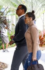 JENNIFER LOPEZ in Ripped Jeans Arrives at a Medical Office in Miami 04/22/2017