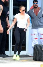 JENNIFER LOPEZ Leaves a Gym in Miami 04/22/2017