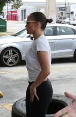 JENNIFER LOPEZ Leaves a Gym in Miami 04/22/2017