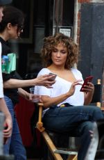 JENNIFER LOPEZ on the Set of Shades of Blue in New York 04/28/2017