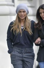 JENNIFER LOPEZ with Her Sister LYNDA Out in New York 04/23/2017