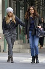 JENNIFER LOPEZ with Her Sister LYNDA Out in New York 04/23/2017