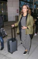 JESSICA ALBA at JFK Airport in New York 04/04/2017