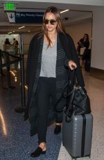 JESSICA ALBA at Los Angeles Interrnational Airport 04/16/2017